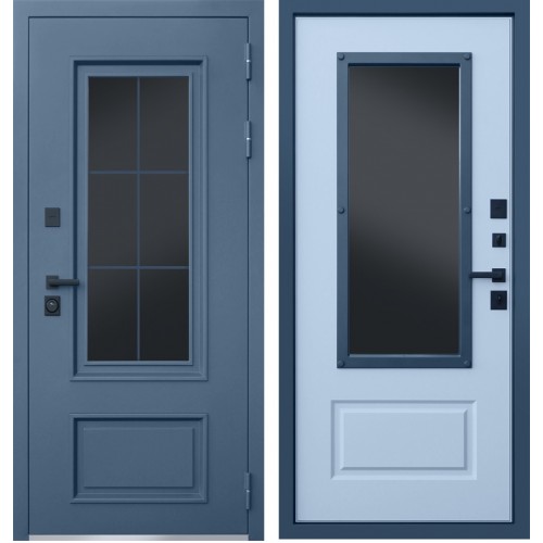 Входная дверь - АСД Терморазрыв 3К Эльбрус «Эльбрус с окном и английской решеткой