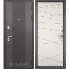 Входная дверь - STANDART 90 (МР Черный шелк 9К-4/Белый софт 9S-130