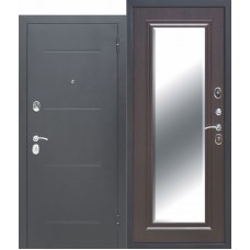 Входная дверь - 7,5 см GARDA Серебро Зеркало Фацет Венге